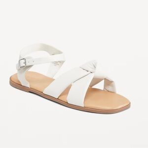 ❌SOLD❌ OLD NAVY Faux-Leather Knotted Strap Sandals
